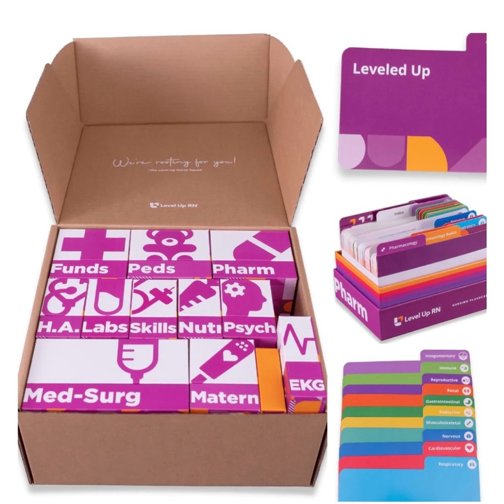 LevelUp RN Flashcards Set